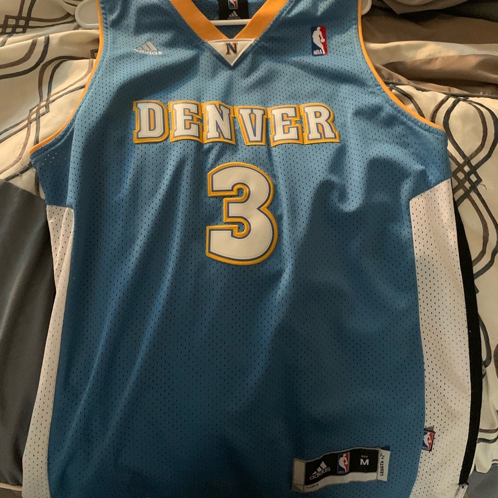 Allen Iverson Jersey: Blue #3 Denver Nugget Jersey
